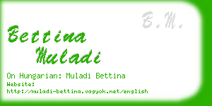 bettina muladi business card